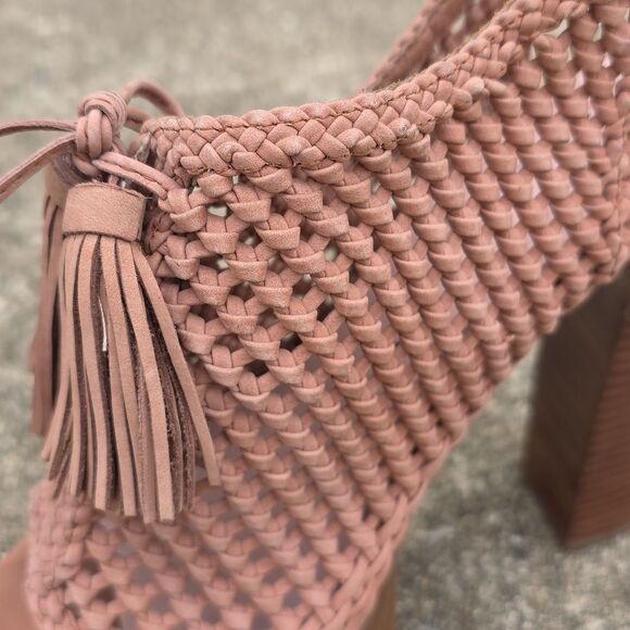 Pencey Alexus Woven Platform Leather Sandals size 7 - Picture 12 of 12